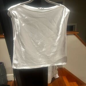 St. Agni White Sleeveless Top